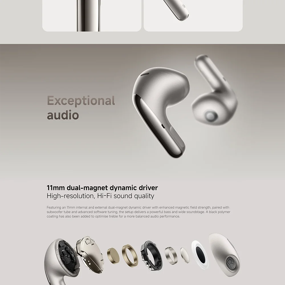 Smart TWS Earbuds Bluetooth 5.4 Noise Cancelling