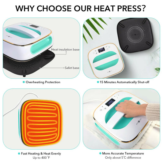 2nd Gen 10x10 Heat Press Machine for T Shirts