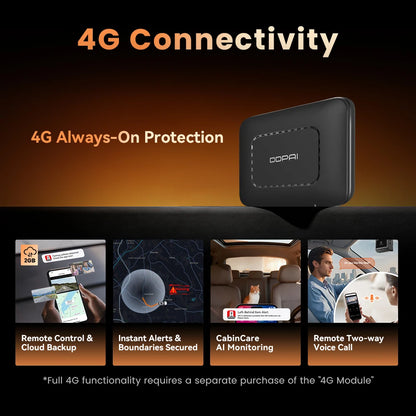 4K+2K Dual Dash Cam 3‑Channel 256GB SD