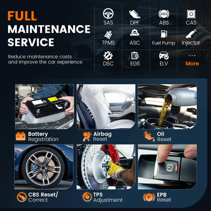 Full System Auto Diagnostic Tool with TPMS Functions