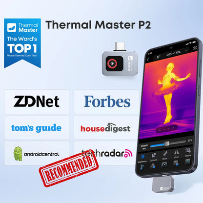 Portable Thermal Imager for Android with 15× Infrared Zoom