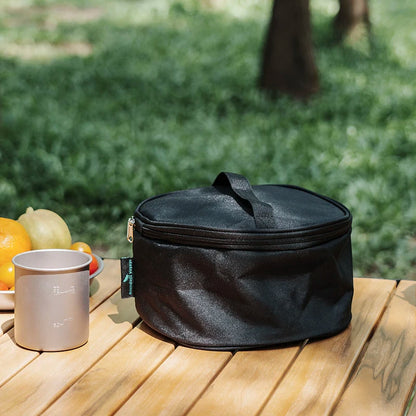 Portable Titanium Camping Pot 2L Rice Soup Cooker