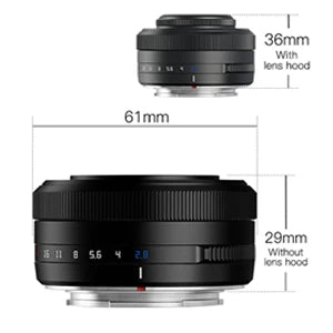 Compact 27mm F2.8 Prime Lens for Fuji X Cameras