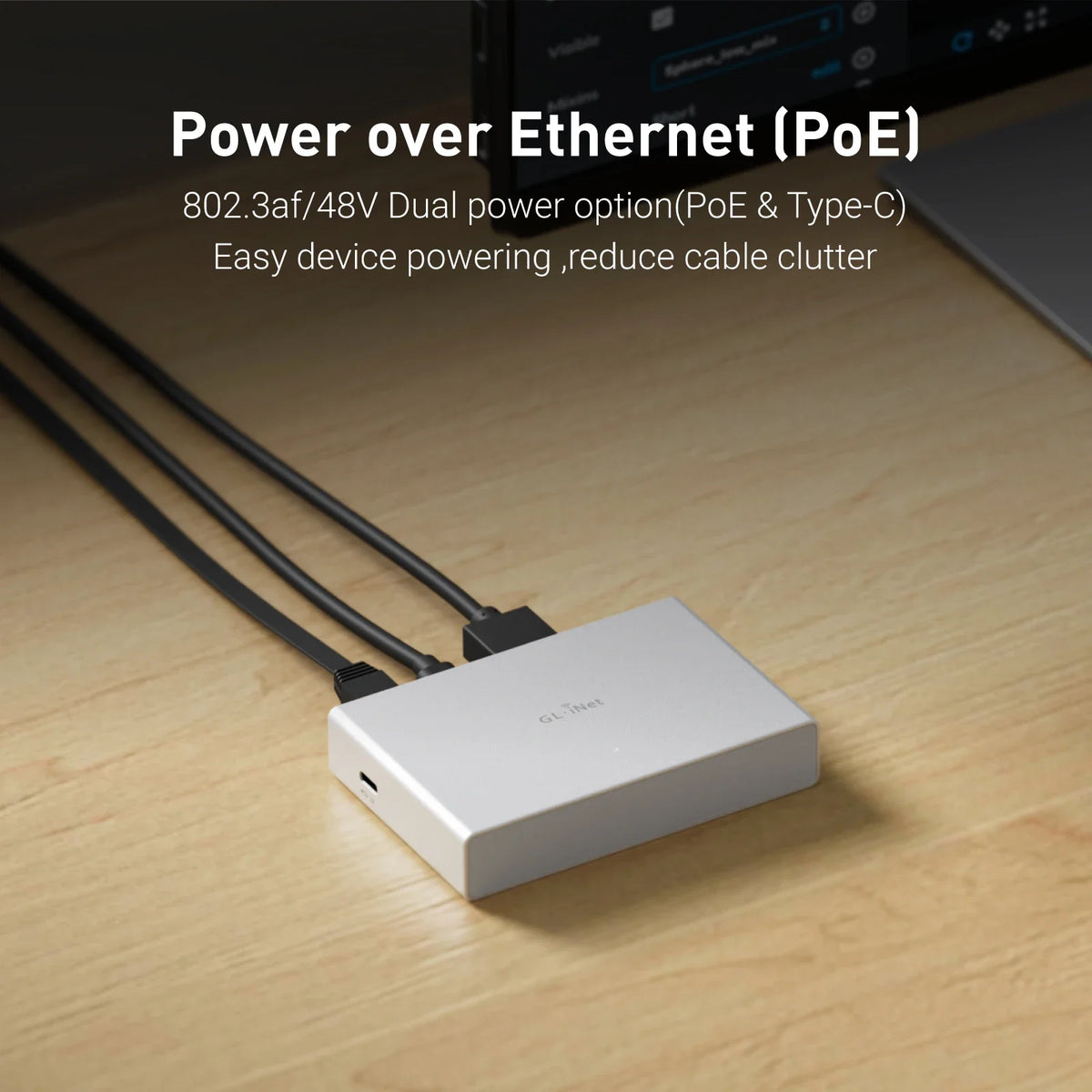 4K PoE Internet KVM with Type-C Power and 32GB Storage