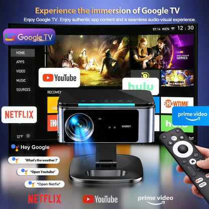 4K Ultra HD Smart Projector Google TV TOF Laser Focus