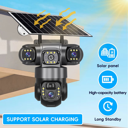 4G Solar Outdoor CCTV Camera 6K 12MP with Night Vision