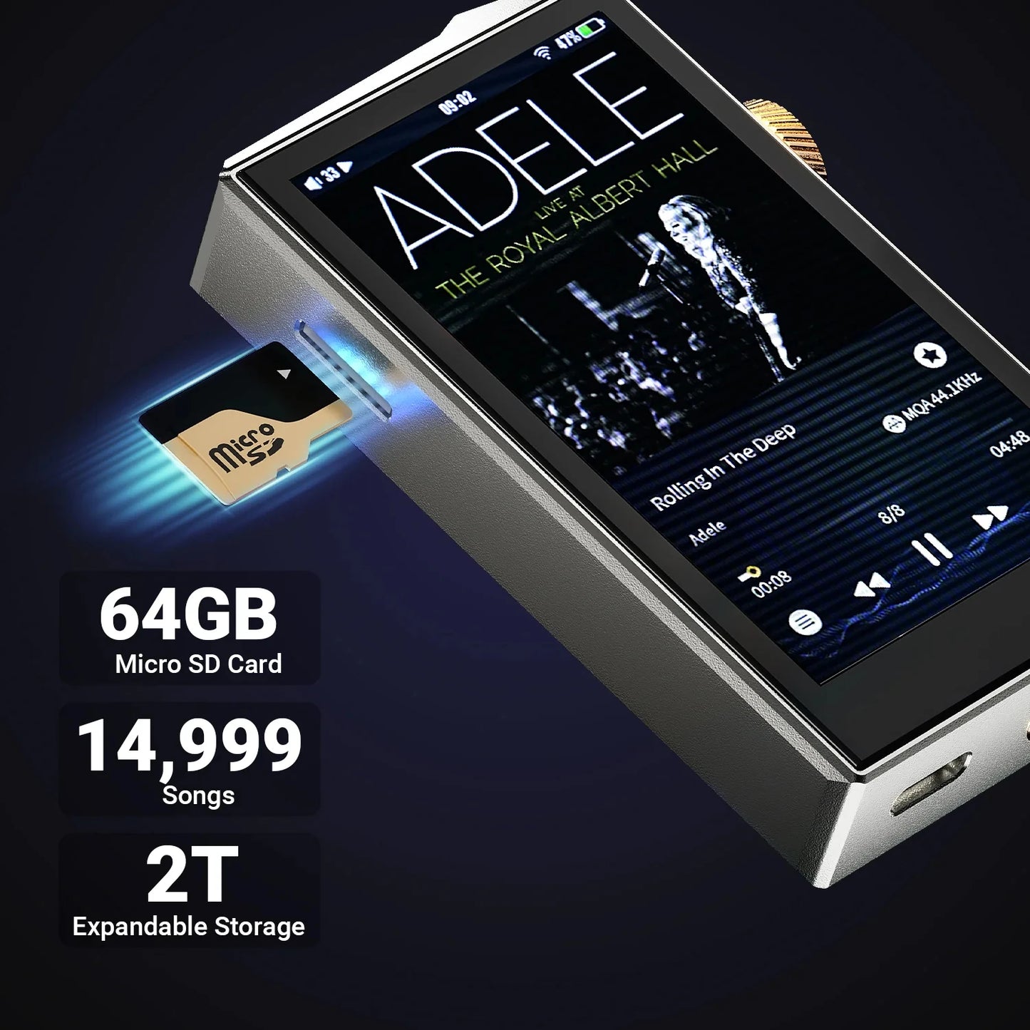 Hi-Res Portable Music Player Streaming DAC
