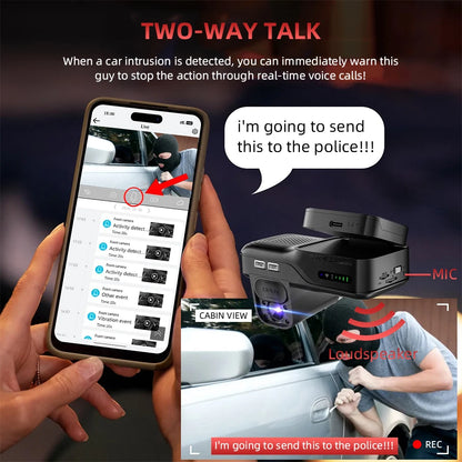 Smart 4G Car Dash Camera with GPS and Dual Recording