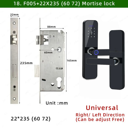 Keyless Entry Smart Lock Tuya WiFi Fingerprint IP65 Waterproof