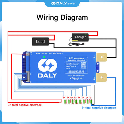 200A Smart BMS 8-24S Bluetooth Battery Protection System