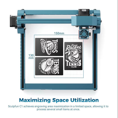 Portable Mini Laser Engraver LightBurn Compatible for Wood and Leather