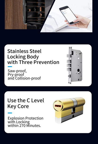 Keyless Biometric Door Lock with Multiple Unlocking Methods