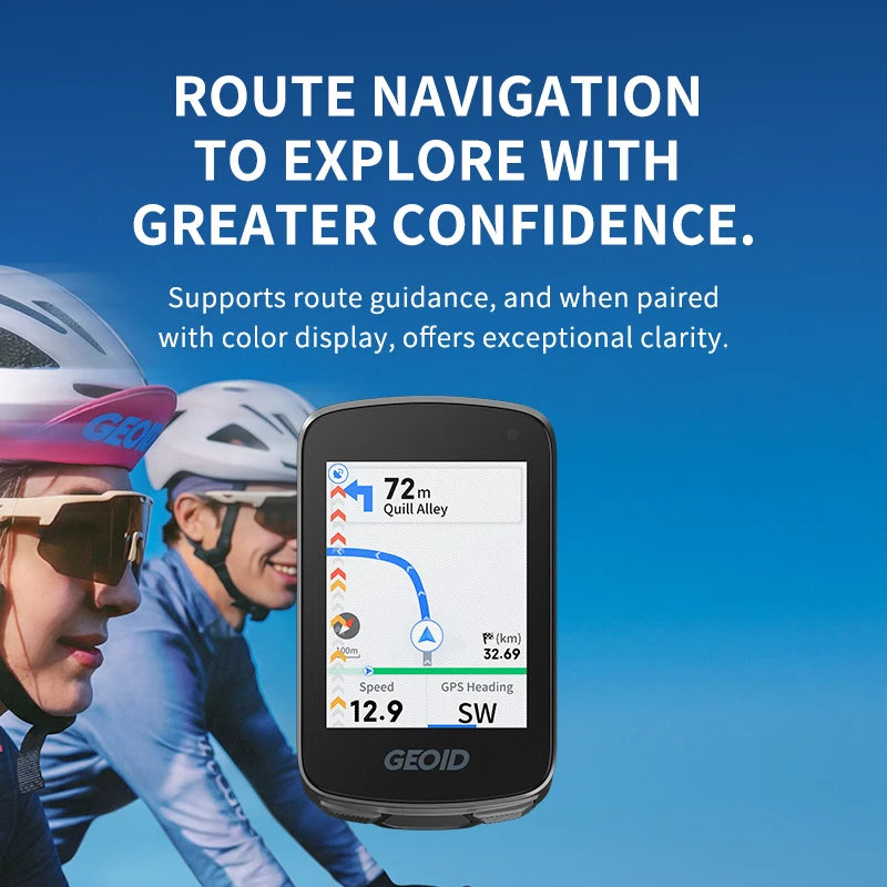 GPS Bike Computer with Mount 2.8 Inch Color Navigation