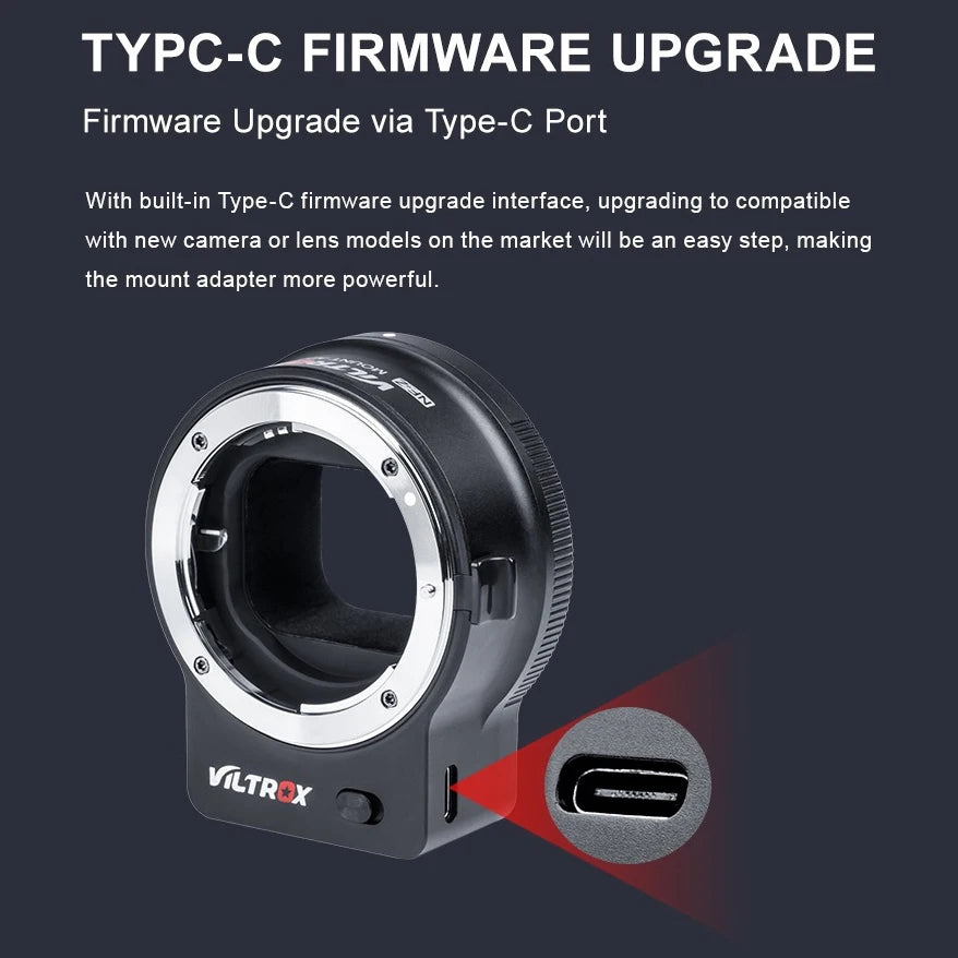 Nikon F to Z Mount Autofocus Lens Adapter Full Frame