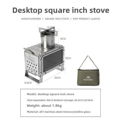 Portable Stainless Steel Wood Burning Stove