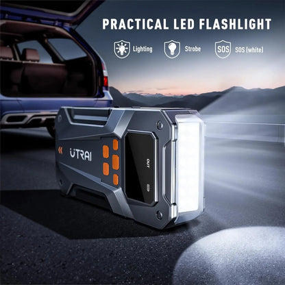 Portable 5000A Car Jump Starter with 150PSI Air Compressor