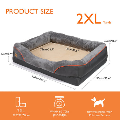 2XL Waterproof Orthopedic Dog Bed Washable Cover