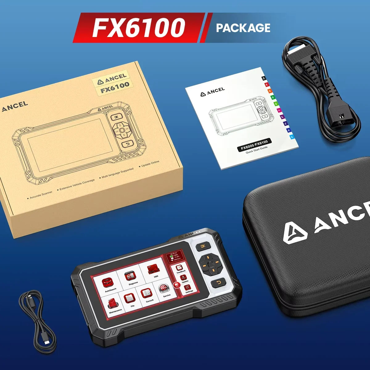 OBD2 All-System Car Diagnostic Scanner Bi-Directional