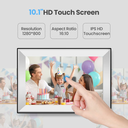10.1 Inch HD WiFi Digital Photo Frame 32GB Memory