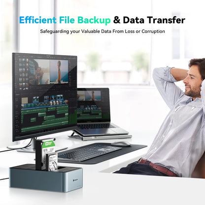 5-Bay External HDD Enclosure Dock with High-Speed Backup