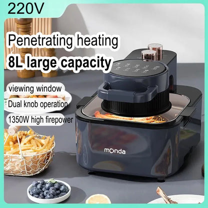 9L Smart Air Fryer Large Capacity Touch Screen Oven