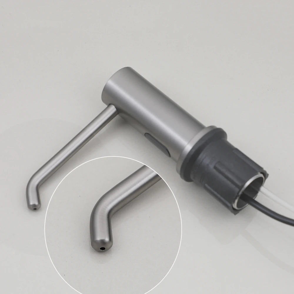 500ml Nickel Brush Automatic Soap & Shampoo Dispenser