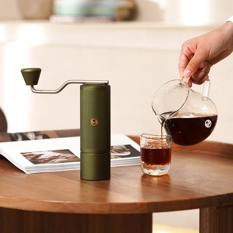 Portable Manual Coffee Grinder Adjustable for Espresso and Pour Over