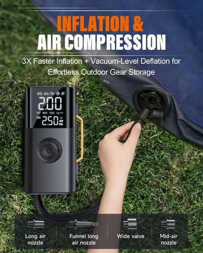 6000A Car Jump Starter with 150PSI Air Compressor
