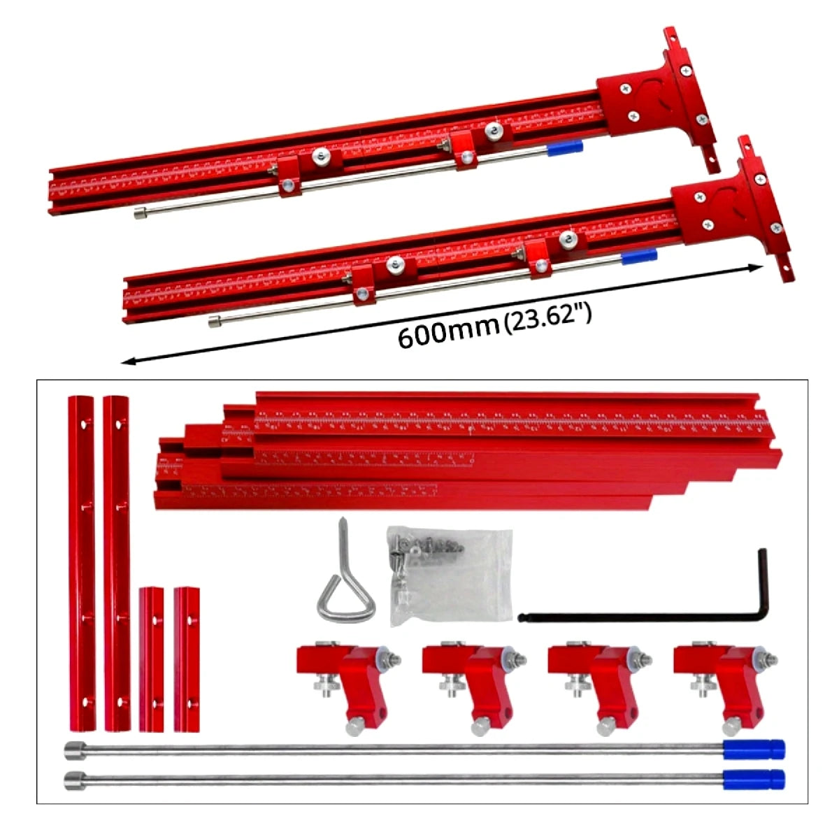 Precision Parallel Rail Guide System for Circular Saws
