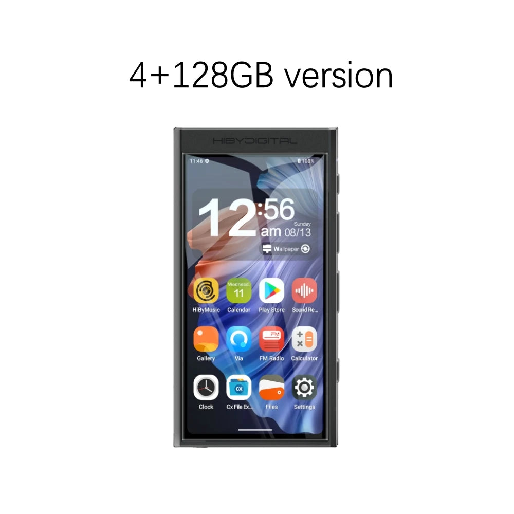 HiFi Android 13 Music Player 128GB with Bluetooth and WiFi