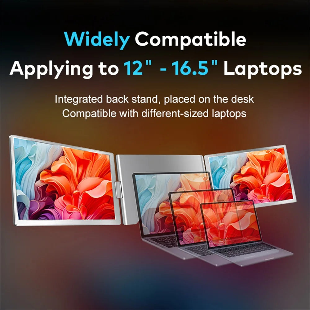 16" Foldable LCD Monitor for Work & Gaming