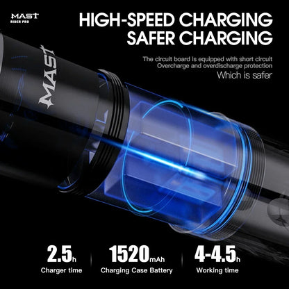 Professional Wireless Tattoo Pen Brushless Motor 1520mAh Battery