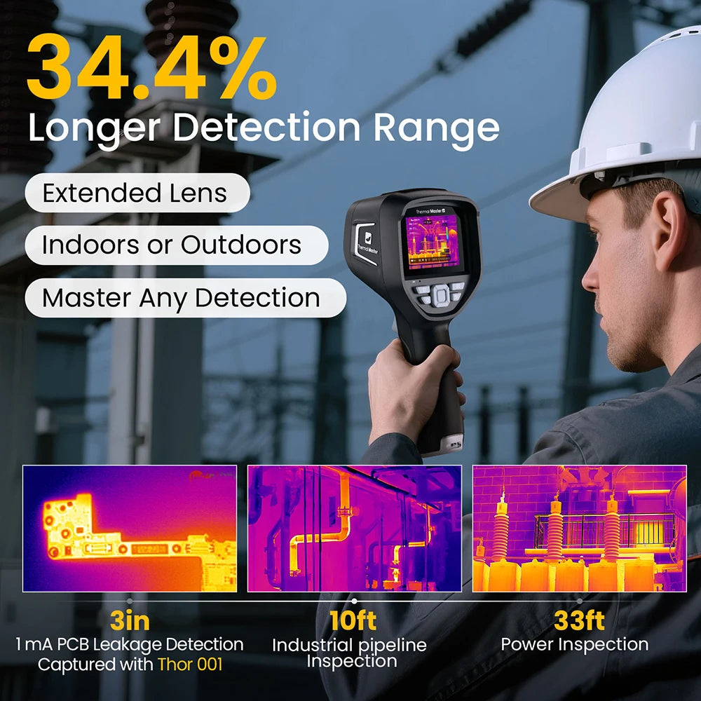 Portable Thermal Imager 512×384 Resolution 4X Zoom