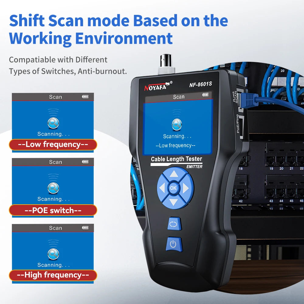 Network Cable Tracker with TDR Measurement PoE and Fault Detection