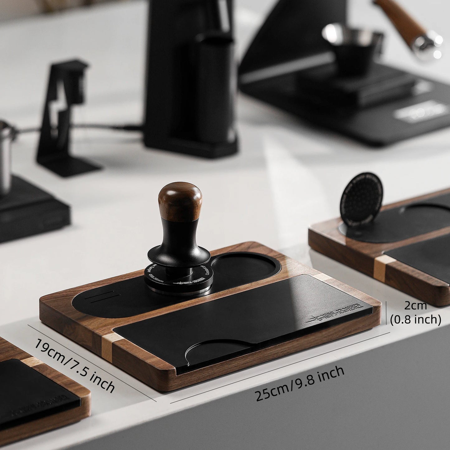 Wooden Espresso Tamper Mat for 51-58mm Portafilters