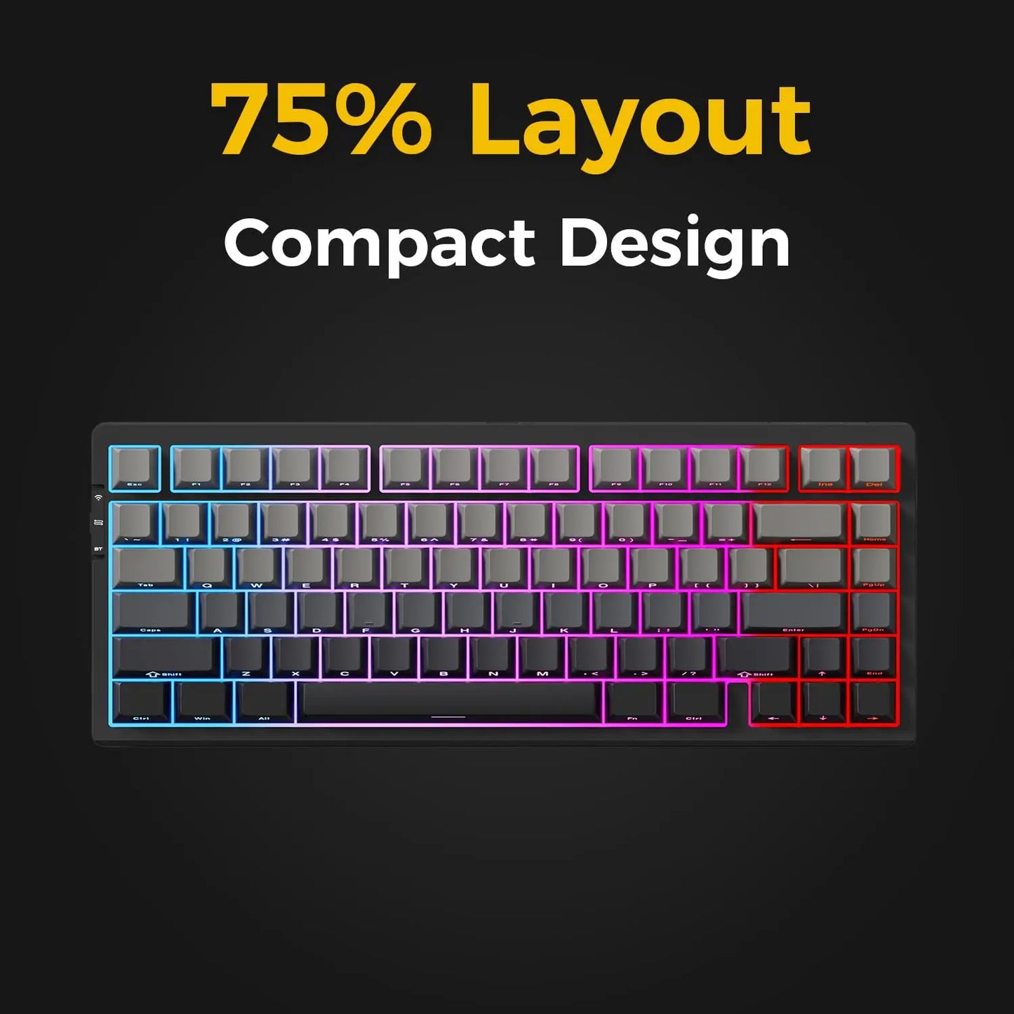 Gasket-Mounted 75% Wireless RGB Keyboard 13A