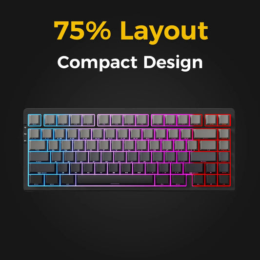 Gasket-Mounted 75% Wireless RGB Keyboard 13A