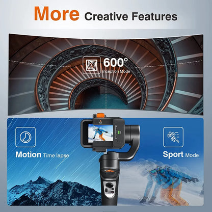 3 Axis Handheld Gimbal Stabilizer for GoPro and DJI