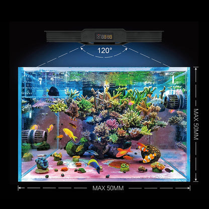 Smart Full Spectrum 60W LED Aquarium Light for Coral Reef Tanks