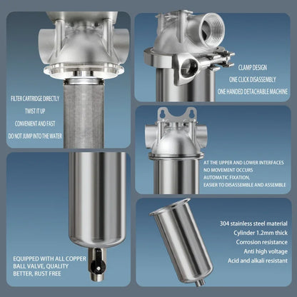 DN20 10 Inch Sediment Filter with 40 Micron Mesh
