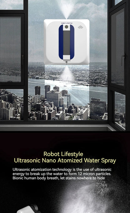 Smart Robotic Window Cleaner with Spray & Edge Detection