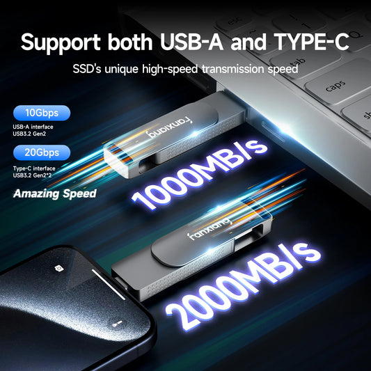 1TB High Speed USB Flash Drive Type C USB A