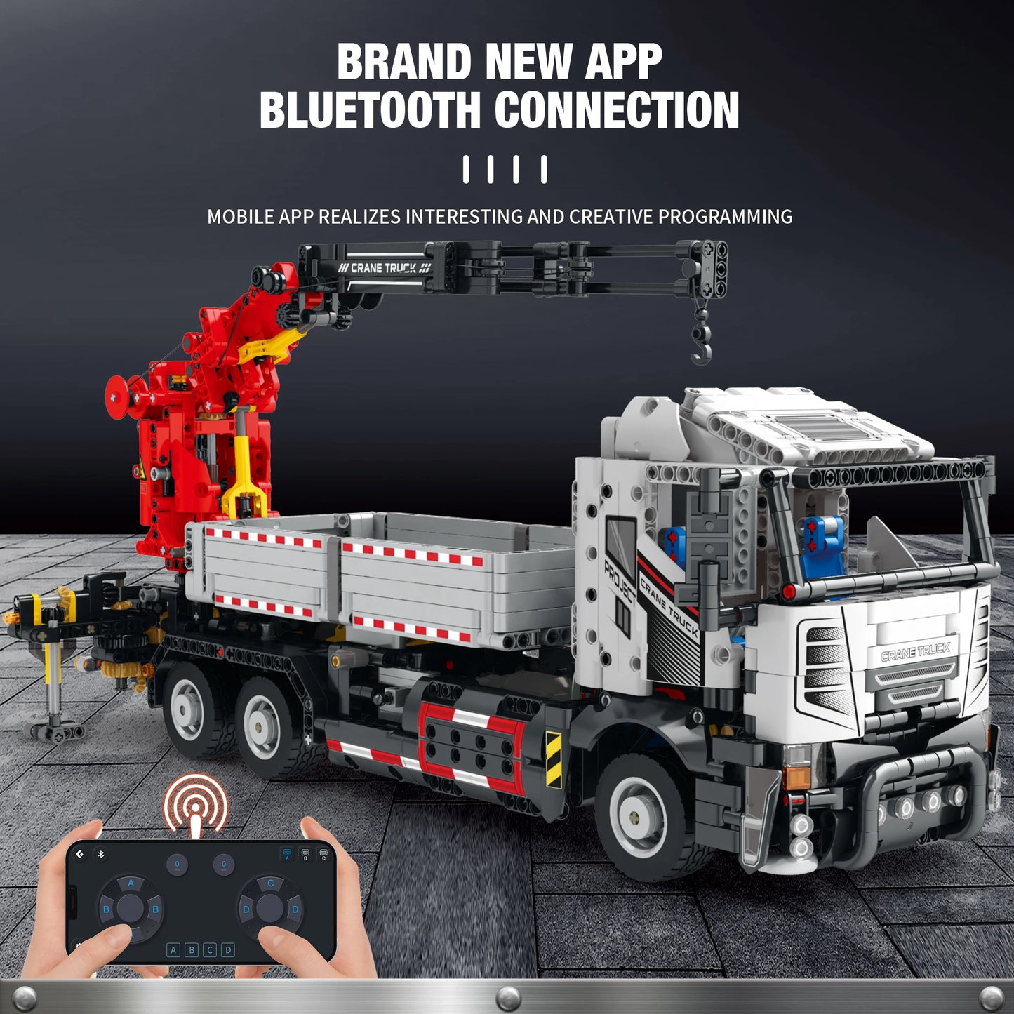 Multifunctional RC Engineering Crane Truck 2178PCS Construction Toy