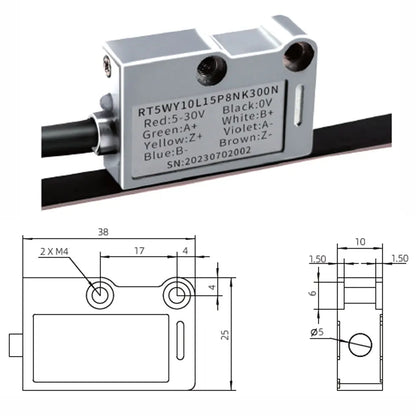 3000mm Magnetic Linear Scale High Precision Encoder
