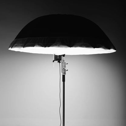 178cm Black Silver Reflective Photography Umbrella with Diffuser