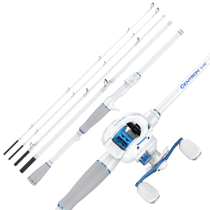 Lightweight Baitcaster Fishing Rod Reel Combo 1.98m