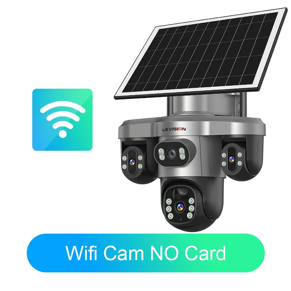 Smart Solar Powered WiFi CCTV Camera for Home Security