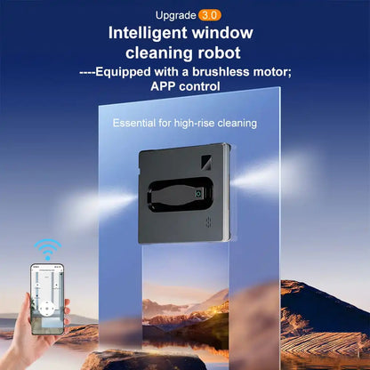 Smart Window Cleaning Robot with Dual Water Spray