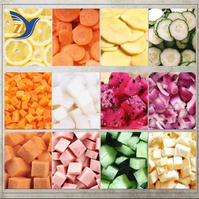 Electric Fruit and Vegetable Cube Cutter with 5 Blades