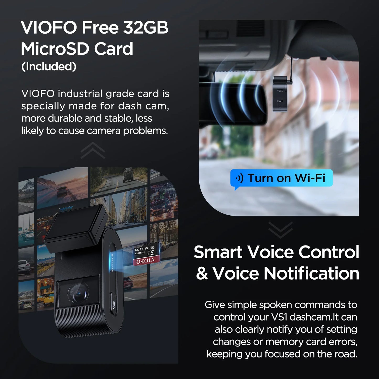 2K HDR Mini Dash Cam with GPS Wi-Fi